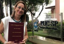 Psicóloga e professora da Unifev recebe o título de doutorado pela PUC