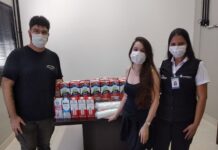 Atlética Arcana destina leite e copos descartáveis para Santa Casa