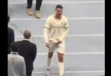 Após gesto obsceno, Cristiano Ronaldo recebe processo pedindo deportação na Arábia Saudita