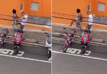 Jovem que aparece em vídeo chutando mulher antes de ser atropelada era procurado pela Justiça