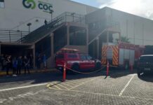 Princípio de incêndio é registrado em restaurante de shopping em Rio Preto