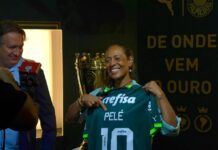 Palmeiras convida filha de Pelé para colocar taça em homenagem ao Rei na sala de troféus