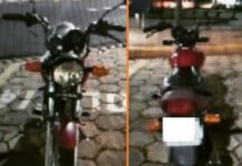 Polícia Militar recupera motocicleta furtada em Votuporanga