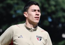 Ferraresi avança em recuperação e corre pela primeira vez no gramado após cirurgia no São Paulo