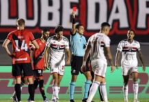 Após explosão de vermelhos em 2022, São Paulo derruba média de expulsões em 2023