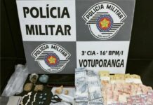 Polícia Militar prende traficante na zona sul de Votuporanga