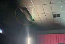 Sala de cinema de shopping é interditada após forro desabar e atingir casal em Catanduva