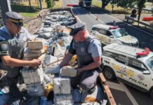 Homem é preso ao transportar mais de uma tonelada de cocaína entre carga de carvão na Rodovia Marechal Rondon