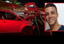 Morre jovem de Valentim Gentil que se envolveu em acidente na madrugada deste sábado