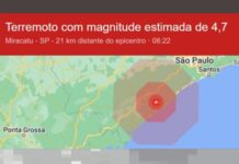 São Paulo registra terremoto com magnitude 4