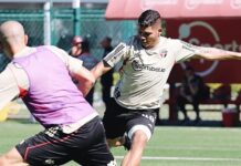 Erison volta a treinar com o elenco e fica mais perto de retorno ao São Paulo
