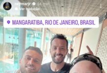 De folga do Santos, Lucas Lima treina com Nenê e Neymar: “Sem day off”