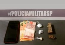 Força Tática prende suspeito por tráfico de drogas em Votuporanga