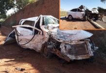 Colisão frontal entre dois carros mata três pessoas em rodovia de Rinópolis