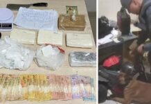 Homem é preso após cão farejador encontrar drogas escondidas em velotrol