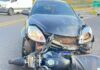 Motociclista fica ferido em colisão com carro em Fernandópolis