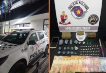 Força Tática prende 5 e desmonta esquema de tráfico de drogas em Nhandeara