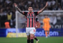 Luciano tem mais amarelos do que a soma dos principais zagueiros do São Paulo em 2023