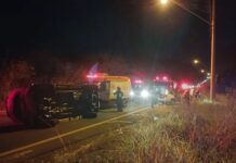 Acidente entre carro e caminhonete deixa cinco feridos em rodovia de Rio Preto