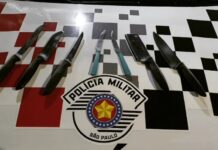 Homem é detido com sete facas após ameaçar esposa e sogra em Valentim Gentil