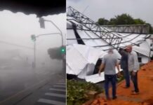 Vendaval causa estragos e assusta moradores da região