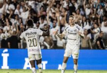 Julio Furch faz primeiro gol pelo Santos e vira opção na ausência do convocado Marcos Leonardo