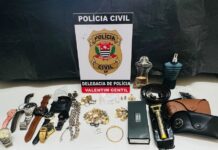 Polícia Civil prende ladrão de joias e relógios em Valentim Gentil