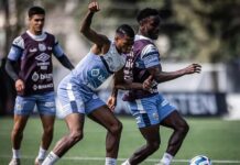 Turra inicia preparação para jogo contra o Athletico