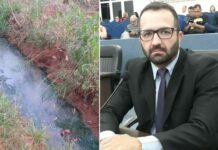 Cabo Renato Abdala pede solução para esgoto a céu aberto em Simonsen