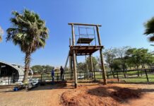 Tirolesa começa a ser construída no Parque da Cultura