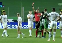 Santos multa Soteldo por expulsão contra o América-MG