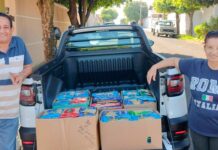 Dona Eva e seu Rubens: doações para Santa Casa