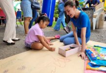 Unifev atende crianças e famílias em evento na Concha Acústica