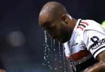 Lucas tem estiramento na coxa esquerda e deve desfalcar o São Paulo por três semanas