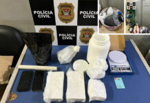 Refinaria de cocaína é encontrada pela Polícia Civil em Tanabi