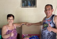 Dona Eva e seu Rubens: mais de 100 quilos de macarrão