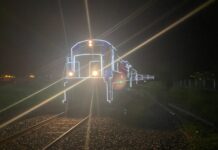 Trem de Natal da Rumo passa por Votuporanga na noite de 4 de dezembro