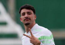 Palmeiras treina com Piquerez de volta antes de jogo com Fortaleza