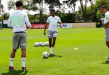 Palmeiras treina com volta de convocados da seleção pré-olímpica