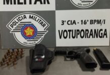 Homem é preso por porte ilegal de arma de fogo em Votuporanga