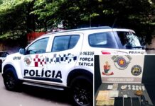 Força Tática detém trio por tráfico de drogas na zona sul