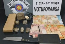 Polícia Militar prende traficante com drogas em escola na zona sul