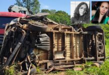 Van caiu de ribanceira e capotou após tentativa de ultrapassagem, diz estudante