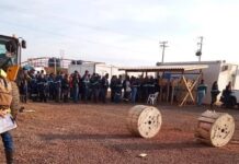 Criminosos armados roubam caminhões com bobinas de cobre de usina em construção