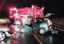 Acidente entre carros deixa três feridos em rodovia de Santa Fé do Sul