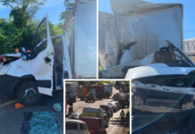 Acidente entre caminhões deixa jovem com perna amputada e congestiona rodovia por 10 km