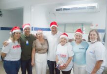 Aprevo comemora Natal com os pacientes da Santa Casa