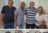 Wartão e Dalbert Mega recepcionam o presidente da FPF e o tetracampeão Mauro Silva