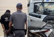 PM recupera motocicleta furtada e prende suspeito em Fernandópolis