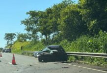 Mulher morre após se envolver em acidente com caminhão em Monte Aprazível